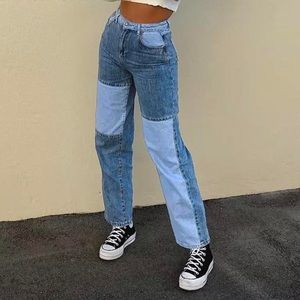 Vintage Patchwork denim jeans